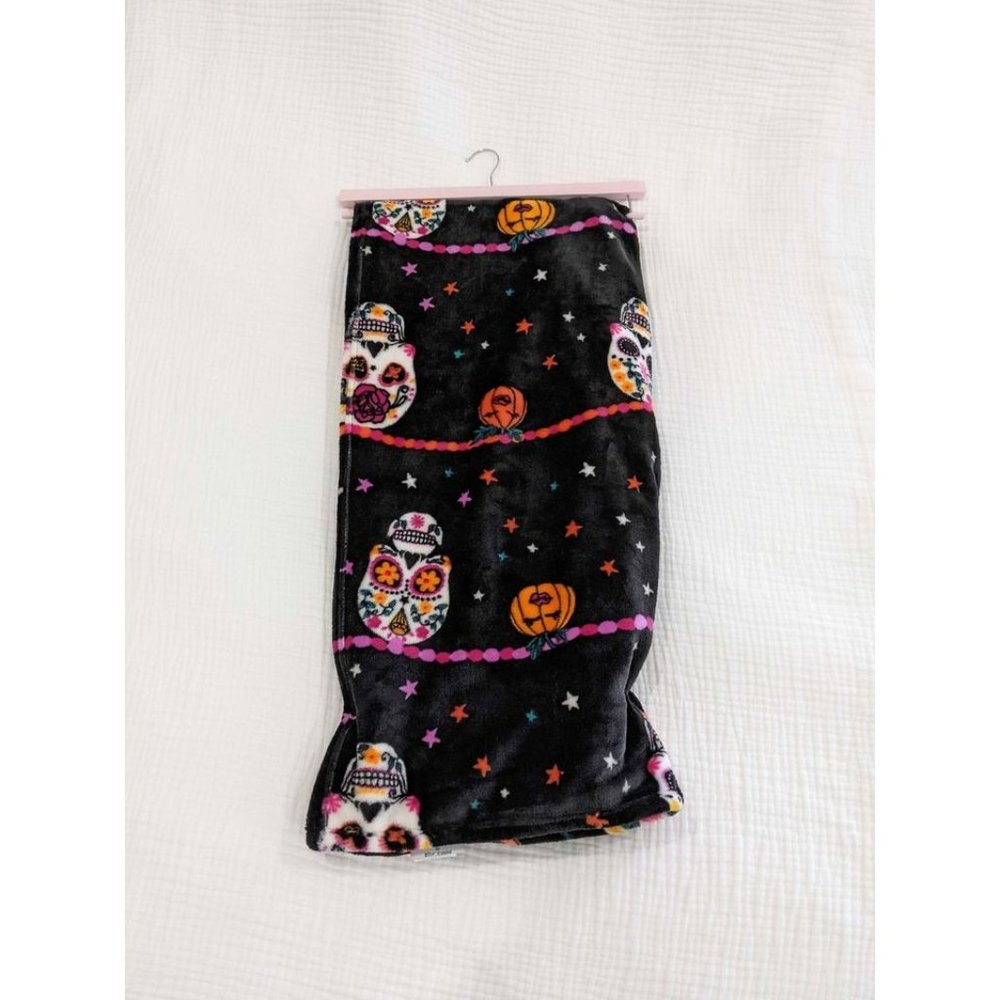 NEW Betsey Johnson plush Halloween Day of the dead throw
